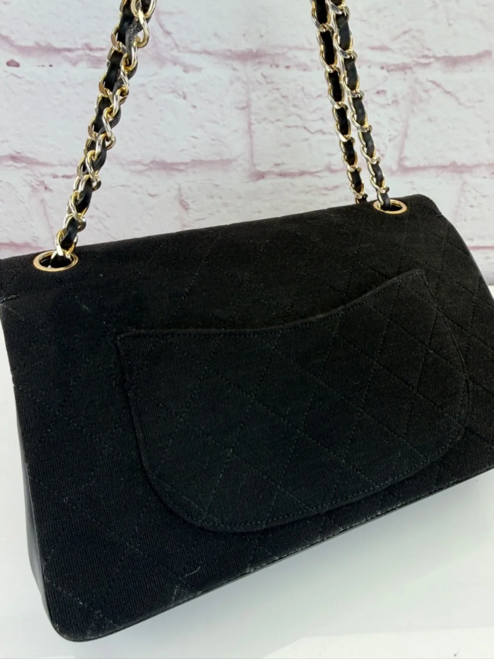 Chanel Classic Medium Jersey Double Flap Bag